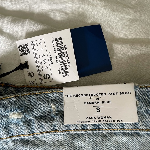 Zara Denim Mini Skirt - Picture 6 of 8